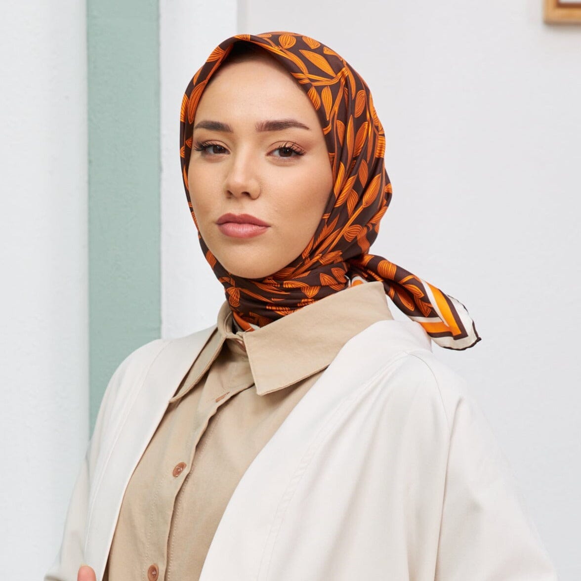 SilkHome Laurel Women Silk Scarf #48 Silk Hijabs Silk Home 