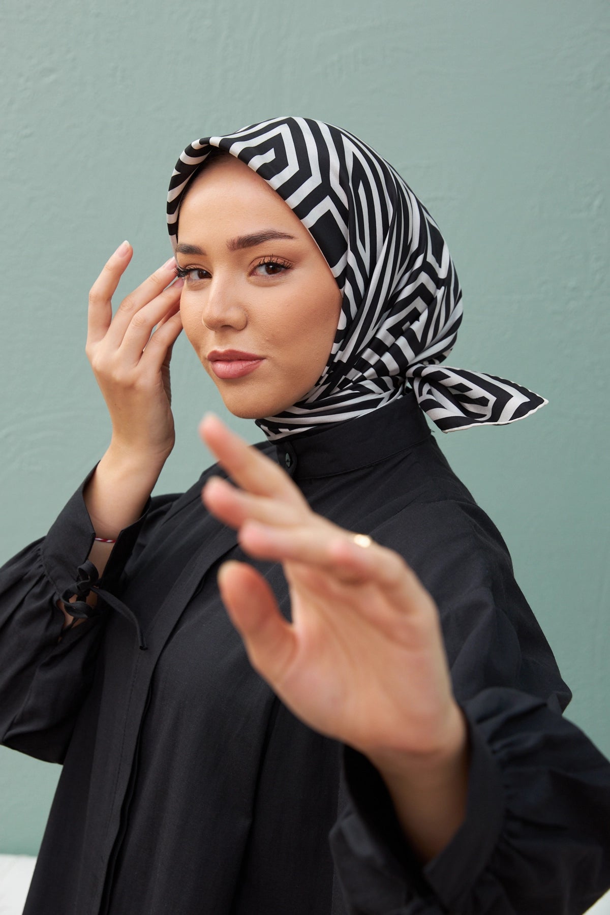 SilkHome Nadia Turkish Silk Hair Wrap #2 Silk Hijabs Silk Home 