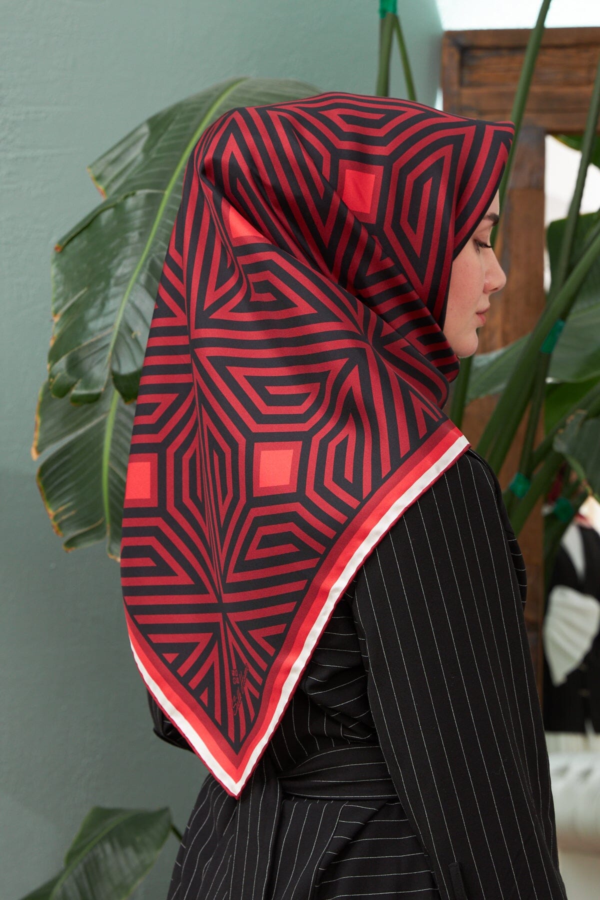 SilkHome Nadia Turkish Silk Hair Wrap #29 Silk Hijabs Silk Home 