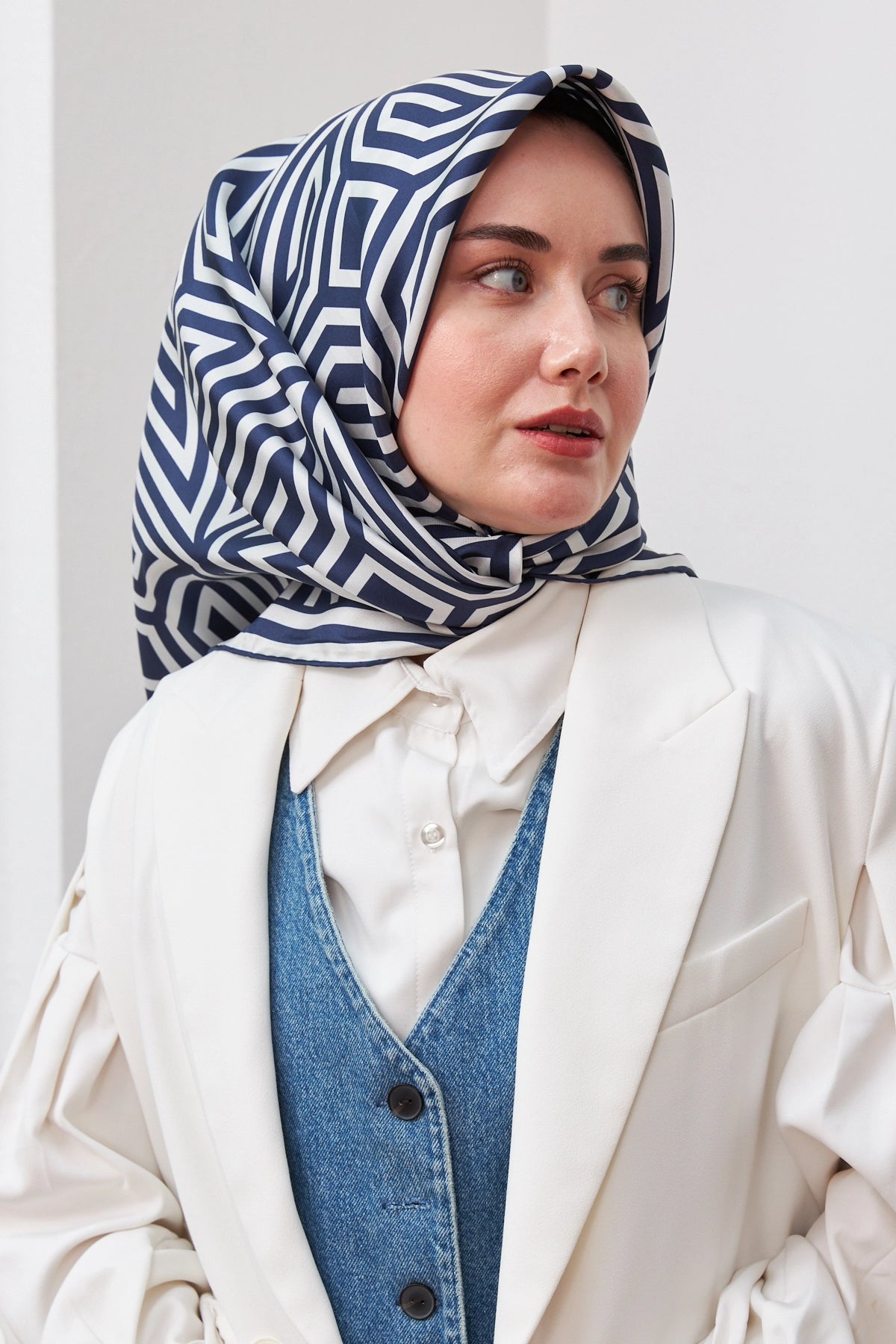 SilkHome Nadia Turkish Silk Hair Wrap #3 Silk Hijabs Silk Home 