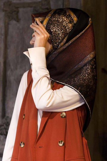 Vissona Lorrena Turkish Silk Scarf No. 16 - Beautiful Hijab Styles