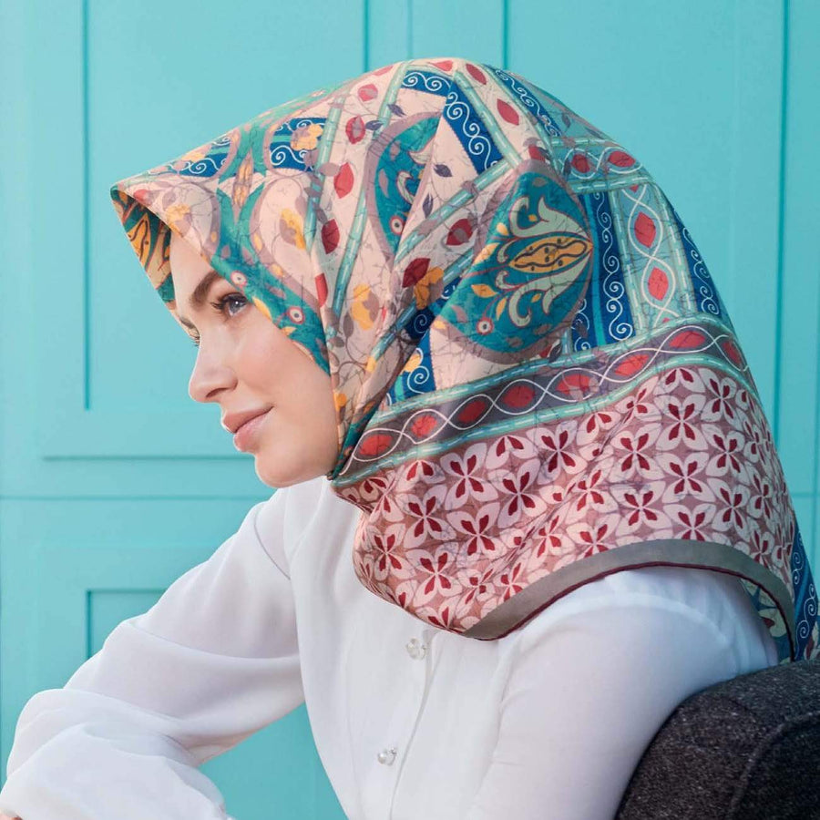 Armine : Ameda Luxurious Wedding Silk Hijab - Beautiful Hijab Styles