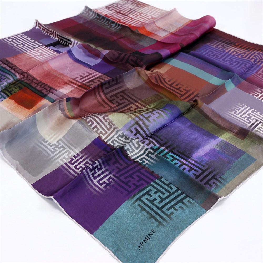 Armine Oregon Vibrant Silk Twill Scarf No. 81 - Beautiful Hijab Styles