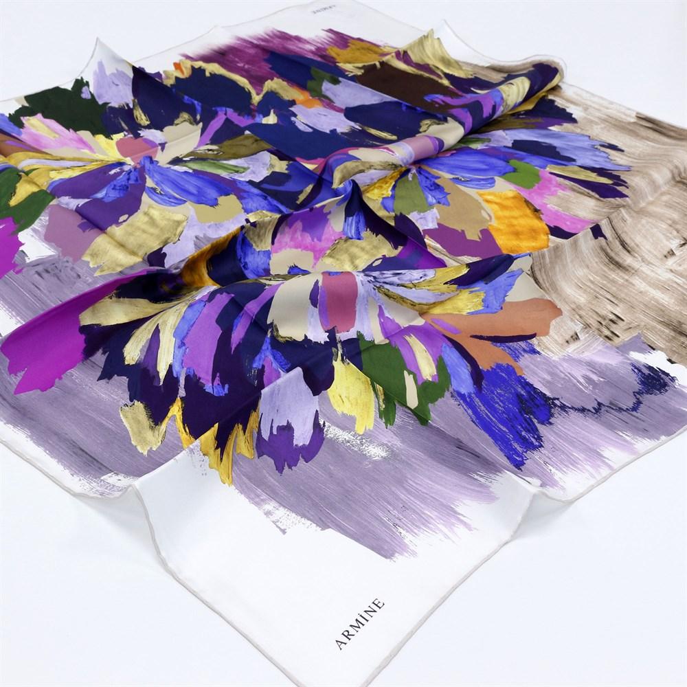 Armine Hawaii Floral Silk Scarf No. 37 - Beautiful Hijab Styles