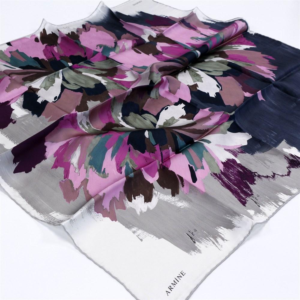 Armine Hawaii Floral Silk Scarf No. 87 - Beautiful Hijab Styles